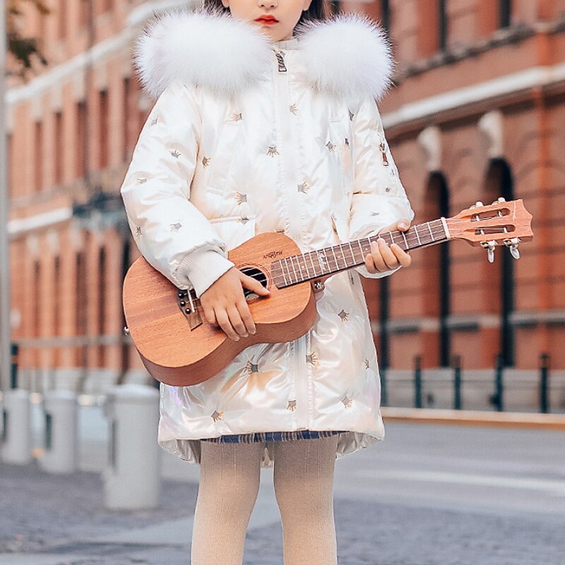 Kids Girls' Down Coat Solid Color Cool Zipper Outdoor Coat Outerwear 4-12 Years Spring Pink Purple Beige