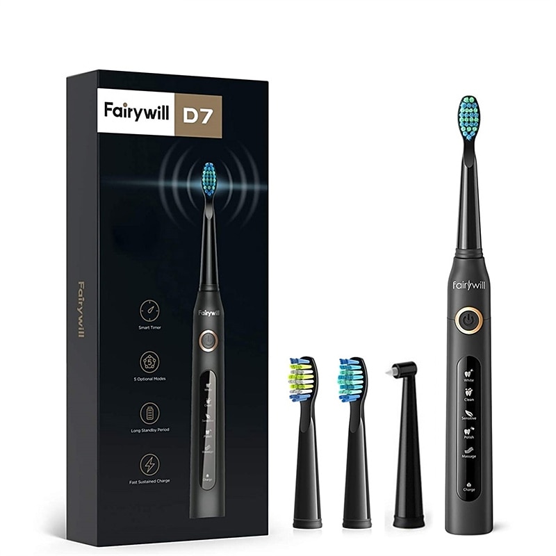 Electric Sonic Toothbrush USB Charge FW-507 Rechargeable Waterproof Electronic Tooth Brushes Replacement Heads Adult2