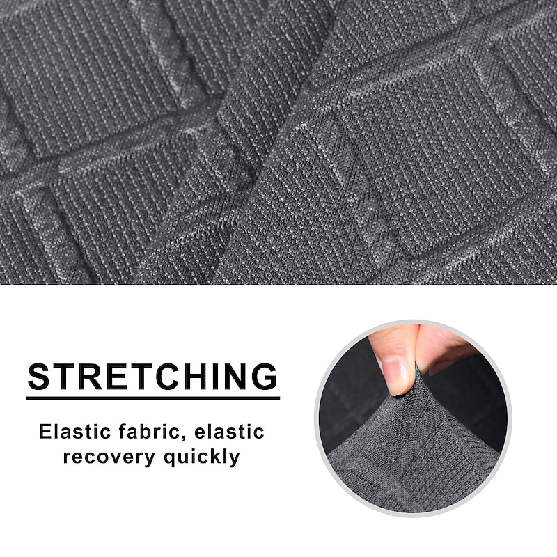 Water Resistant L Shape Sectional Burgundy Reclining Couch Covers Corner Sofa  Stretch Jacquard Reclining Couch Covers for Reclining Sofa Soft Washable4