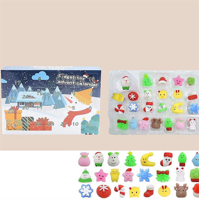 Christmas Blind Box Children's Party Gift Decompression Diy Hand-Torn Countdown Calendar Blind Box Christmas Toys for Christmas Gifts3