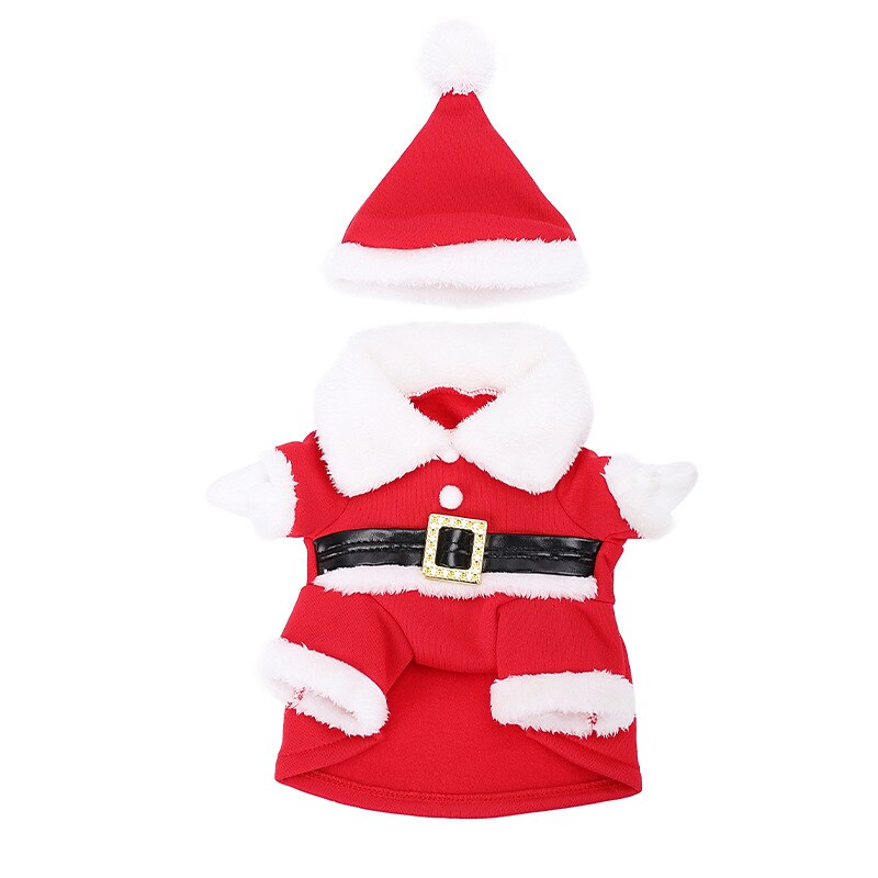 Dog Christmas Outfit Pet 3D Christmas Clothes Dog Clothes Funny Standing Pomeranian Transformations Pet Clothes4