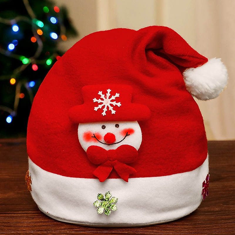 Christmas Hat Children's Adult Non-woven Hat Deer Horn Hat Holiday Gift Party Decoration And Dressing Up Hat for Christmas Gifts