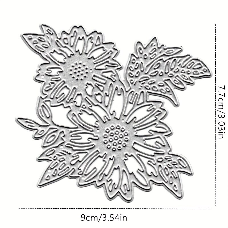 Create Beautiful Sunflower with Metal Trees Cutting Dies - Perfect for Card Making, Scrapbooking, Stamping & More!2