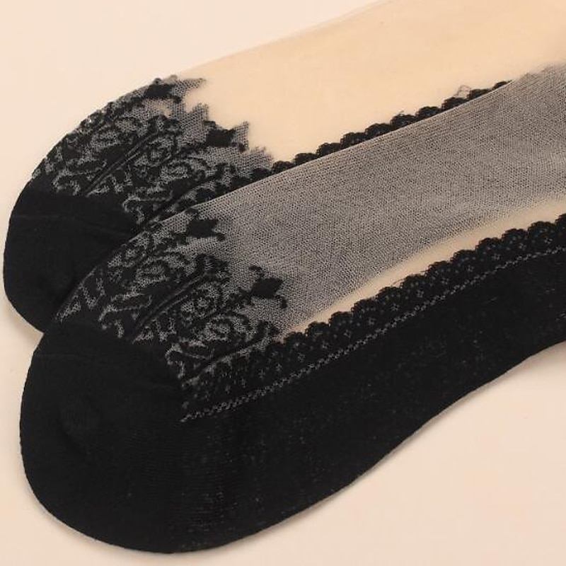 1 Pair Women's Fishnet Tights Party Daily Holiday Solid Color Casual Lolita Vintage Retro Casual Cute Socks3