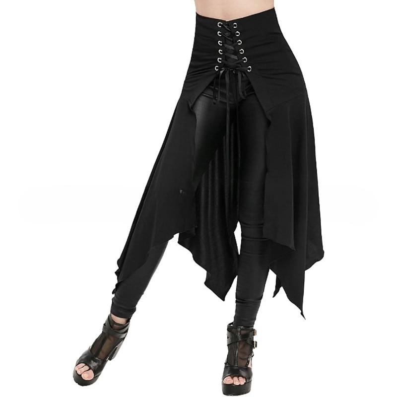 Punk & Gothic Steampunk Asymmetrical Skirt Fancy Dress Women's Carnival Party Casual Daily Club Adults' Skirt All Seasons2
