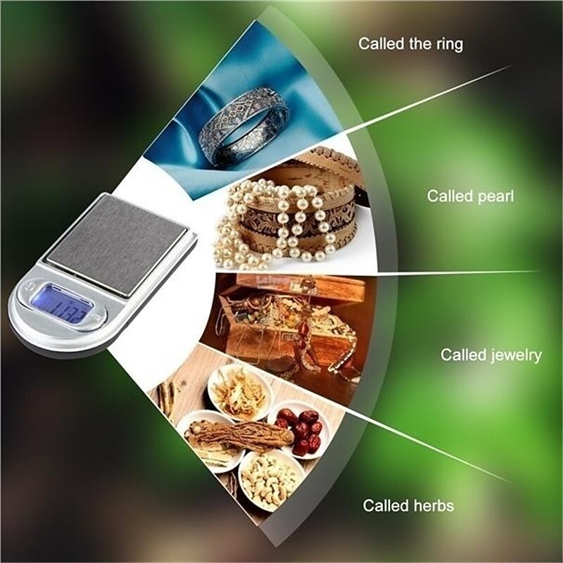 Mini Pocket Lighter Scale 50g/100g/200g Precision Digital Scales for For Jewelry Diamond Reloading Kitchen 0.01g Weight Electronic Scale2