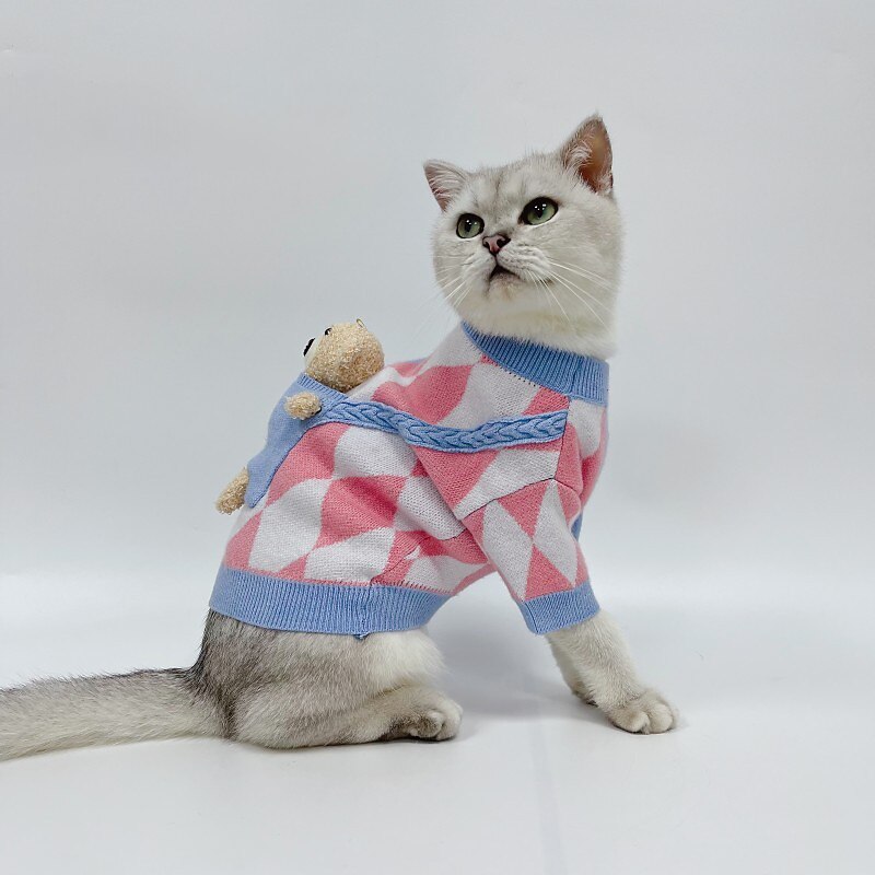 Dog Cat Sweater Jumper Fashion Casual Winter Breathable Soft Washable Comfortable Christmas Outdoor Casual Daily Dog Clothing for Bichon Frise Pomeranian Baby Pet Papillon Small2