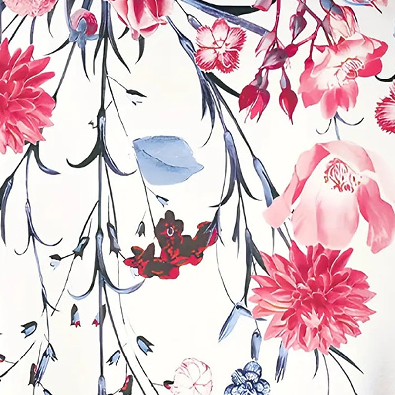 Men's Floral Shirt Button Up Shirt Long Sleeve Casual Outdoor Street Casual Daily Fall & Winter Turndown Buttons Print Black White Yellow3