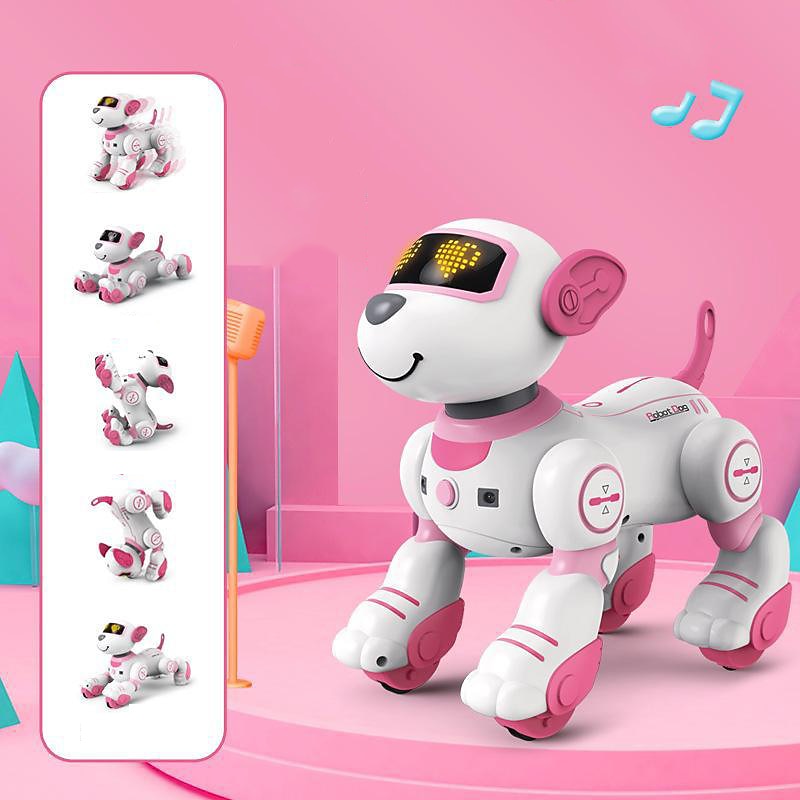 JJRC Children's Remote Control Intelligent Voice Dialogue Stunt Machine Dog Electric Induction Programming Dance Toy Gift Girl2