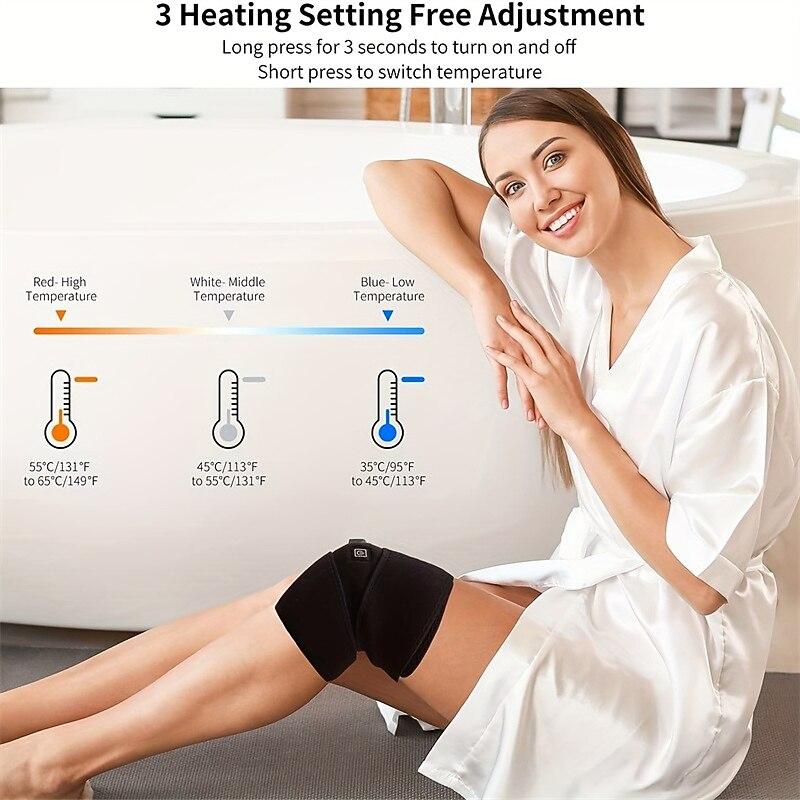 Knee Heating Pad With Adjustable Temperature For Pain Relief And Arthritis Support2