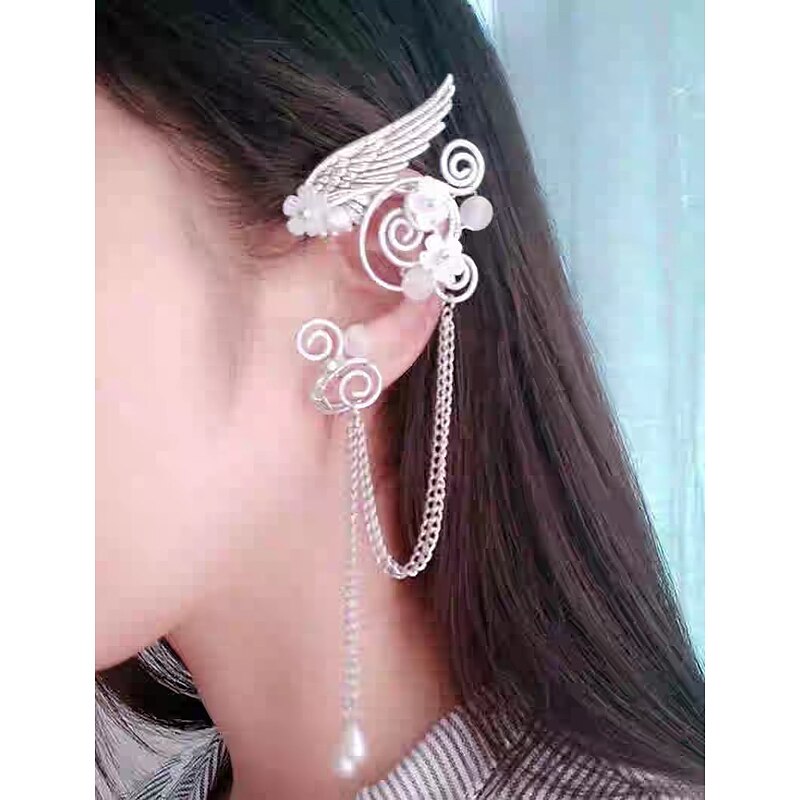 1 Pair Elf Ear Cuffs Adults' Women's Medieval Fairy Accessories  Halloween Carnival LARP PArty2