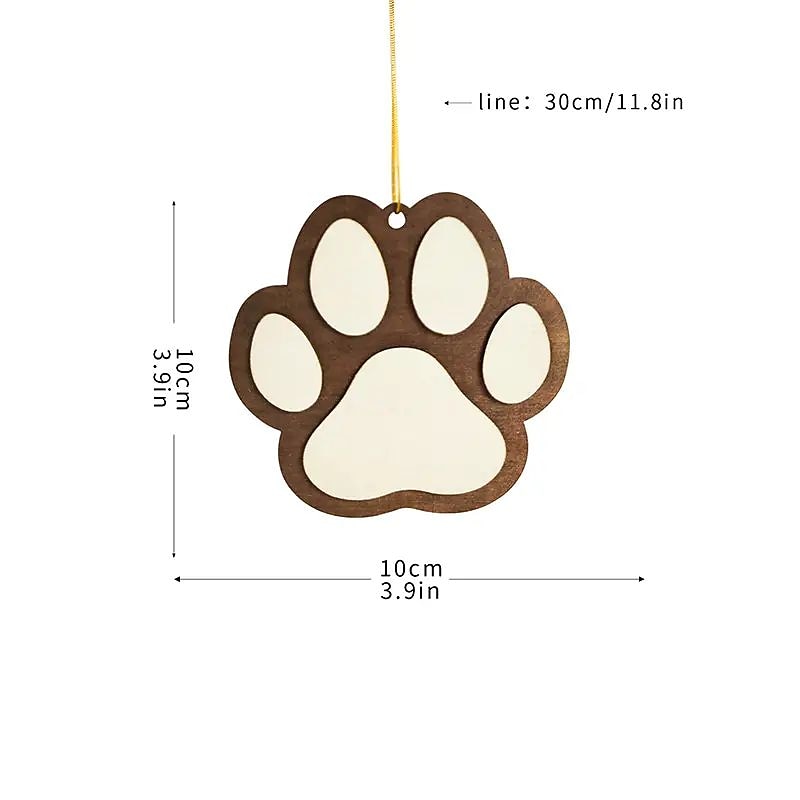 1pc, Festive Dog Paw Christmas Tree Pendant - Add a Touch of Holiday Cheer to Your Home Decor4