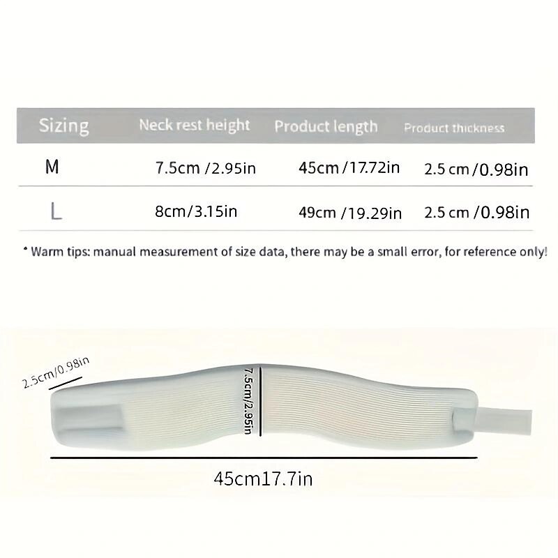 1pc Anti Bow Sponge Neck Support, Breathable And Cool Neck Support, Neck Support, Office Pillowcase, Corrective Forward Tilt3