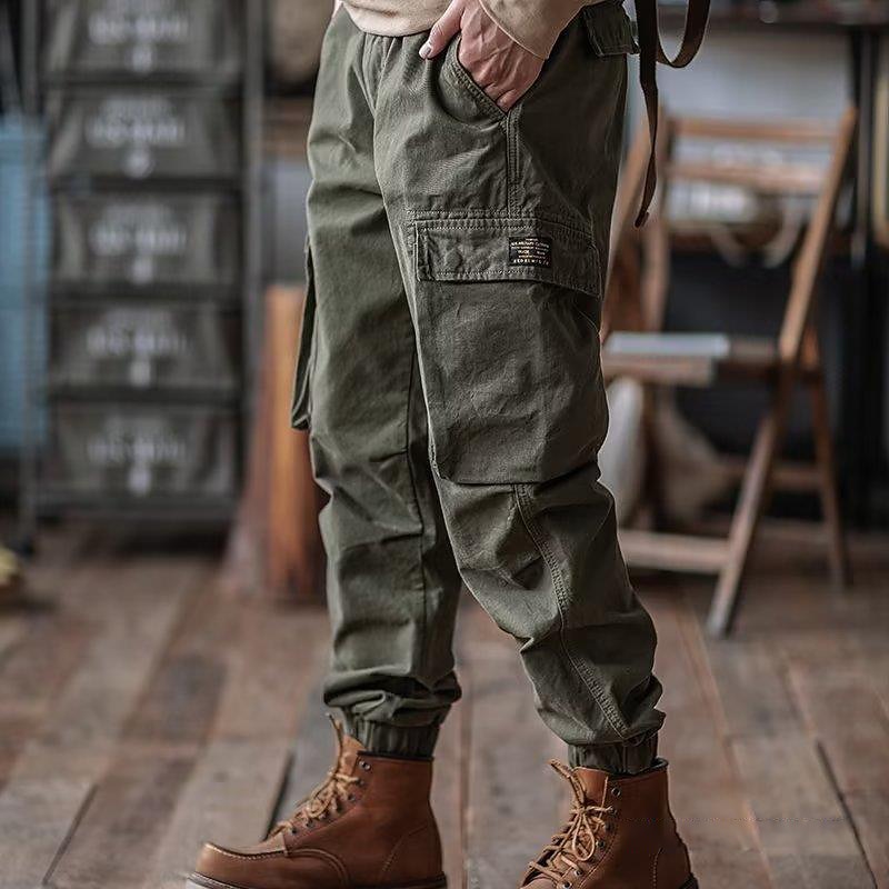 Men's Cargo Pants Cargo Trousers Pocket Plain Comfort Breathable Outdoor Daily Going out Fashion Casual Green Khaki2