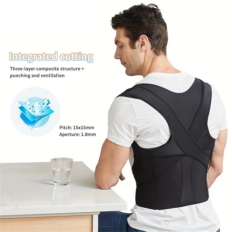Posture Corrector For Women And Men, Adjustable Upper Back Brace With Clavicle Support For Neck, Shoulder And Upper Back2
