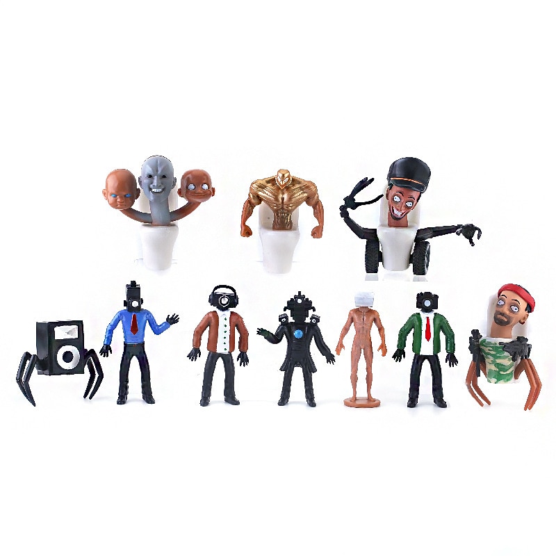 Blind Box  Popular Skibidi Toilet Man Monitor Hand Game Camera Doll Building Block Decoration Toy Toilet3