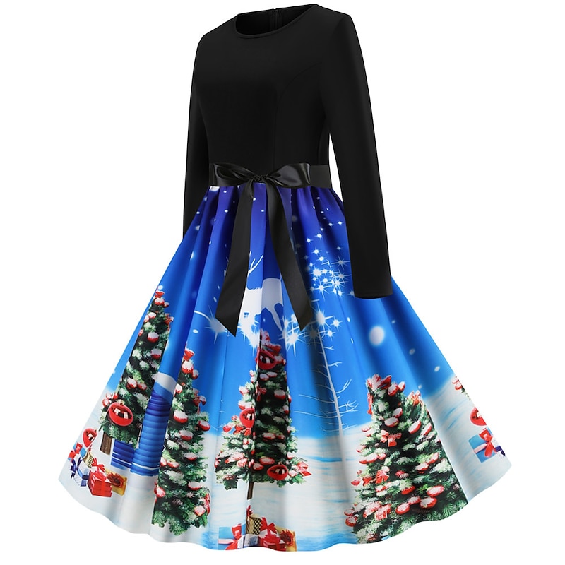 Santa Claus Christmas Dress Fancy Christmas Dress Women's Christmas 1950s Adults' Christmas New Year Christmas Eve Christmas Party New Year Eve Dress2