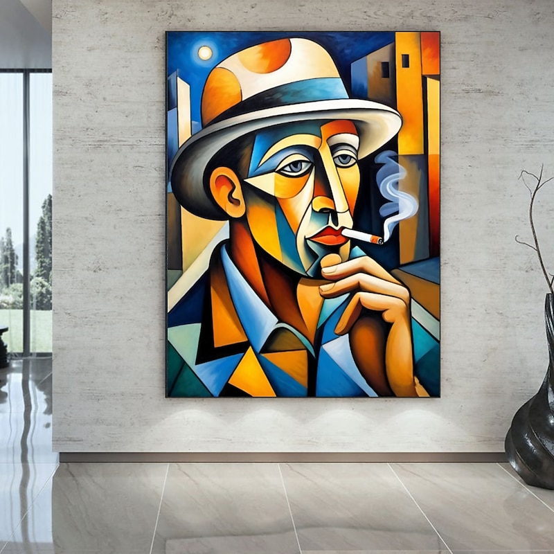 Handmate Oil PaintingCanvasWall Art DecorationAbstract Knife Painting Picasso Style Charactersfor Home Decor Rolled Frameless Unstretched Painting 6
