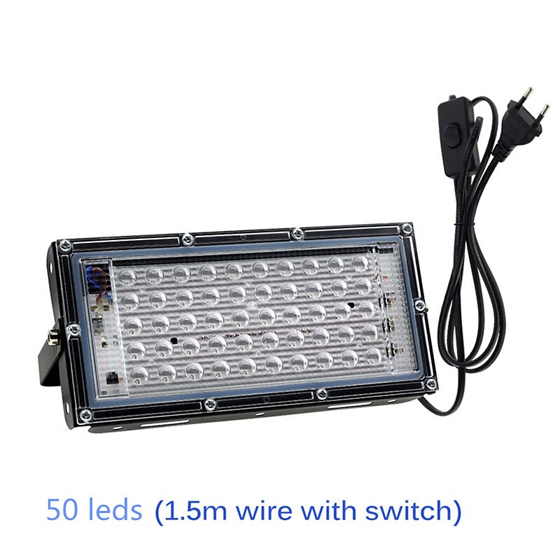 LED UV Floodlight 395nm/365nm Waterproof Stage Lamp Black Light- 110V/220V Party Light with US/EU Plug 1/2pcs4
