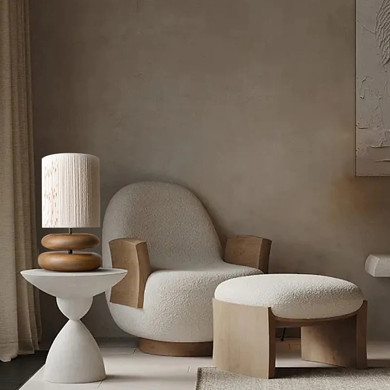 Table Lamp Wood Bedside Table Lamp Modern Minimalist Bedside Table Lamp Bedroom Living Room Study Bedside Lamp Decorative Small Table Lamp 110-240V3