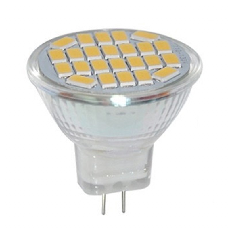 10pcs 6pcs  MR11 3W LED Spotlight 250-300 lm 24 LED Beads SMD 5730 AC/DC 12-24 V4
