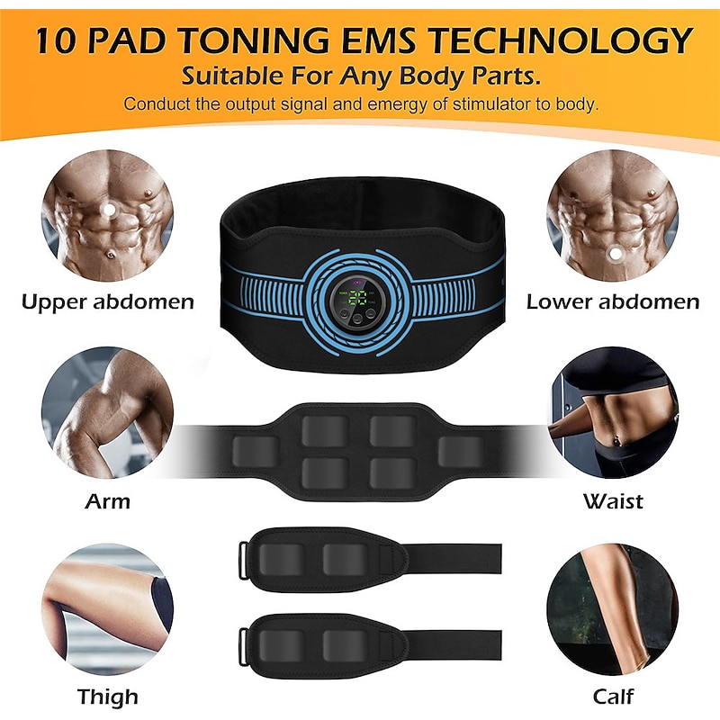 NEW ABS Stimulator Fitness Massager EMS Muscle Stimulator Toner Abdominal Training Belt Exercise Workout Equipment Machine3