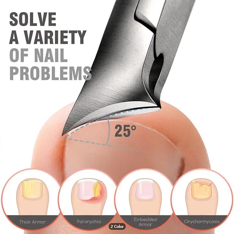 Podiatrist Toenail Clippers, Professional Thick & Ingrown Toe Nail Clippers For Men & Seniors, Pedicure Clippers Toenail Cutters, Super Sharp Curved Blade Grooming Tool3