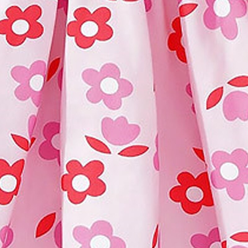 Easter Girls' 3D Floral Dress Pink Long Sleeve 3D Print Fall Winter Vacation Sports & Outdoor Daily Cute Casual Beautiful Kids 4-12 Years Casual Dress A Line Dress Above Knee Regular Fit3