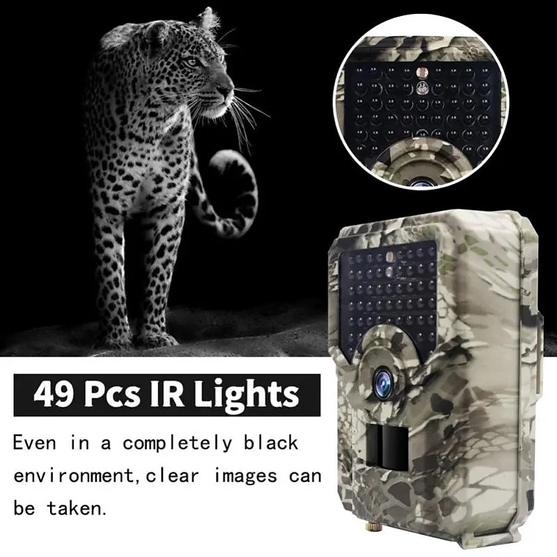 Trail Camera with Night Vision Motion Activated, Waterproof 1080P 12Mp Infrared Game Camera for Hunting, Cellular Scouting Trail Cameras with Wide Angle Lens for Wildlife Monitoring4