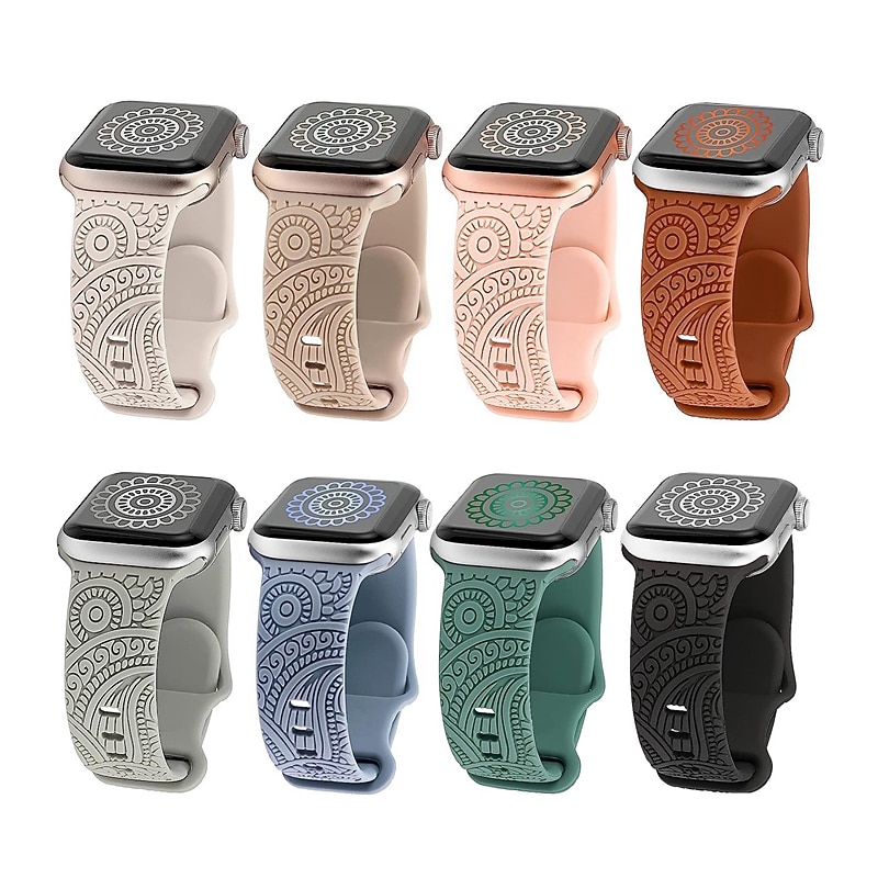 Sport Band Compatible with Apple Watch band 38mm 40mm 41mm 42mm 44mm 45mm 49mm Elastic Butterfly Buckle Adjustable Silicone Strap Replacement Wristband for iwatch Ultra 2 Series 9 8 7 SE 6 5 4 3 2 1