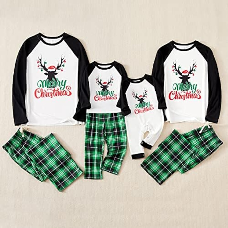 Santa Claus Family Christmas Pajamas Nightwear Christmas Pajamas Men's Women's Boys' Girls' Christmas Family Matching Outfits Adults Christmas Christmas Eve Christmas Home Wear Top Pants2