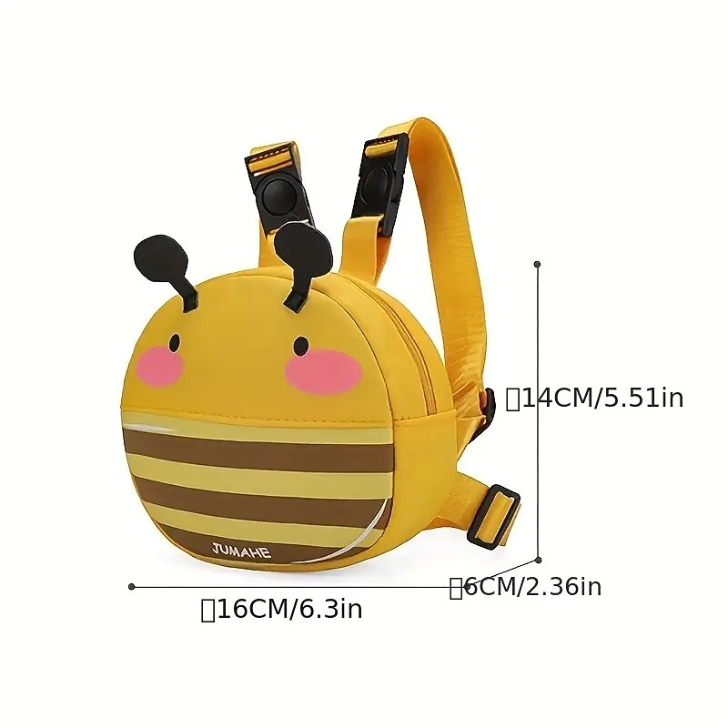 Cute Cartoon Dog Backpack - Chicken Small Bee Frog PatternPerfect for Pet Going Out!4