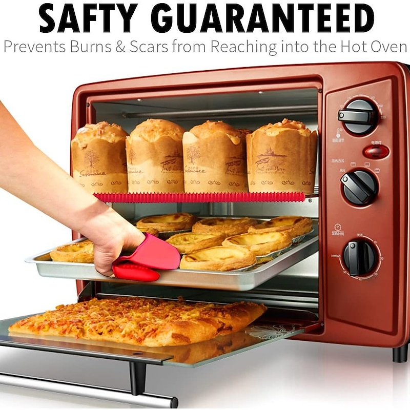 Silicone Oven Rack Protectors Cutable Heat Insulation Strip Oven Anti-Scald Rack Protect Against Burns And Scars2