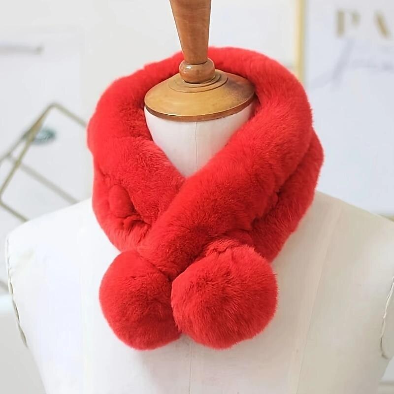 Christmas Winter Scarf for Women Warm Plush Scarf Christmas Gift Collar Scarf Scarves Neck Shrug for2