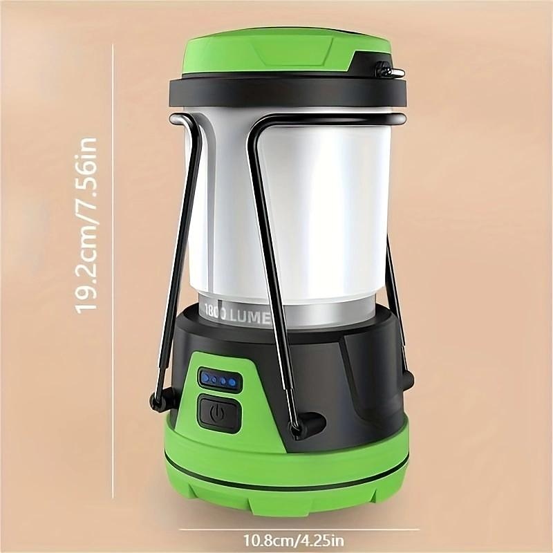 1pc Rechargeable 1000LM LED Camping Lantern, 4400mAh Power Bank,Waterproof Tent Light with 4 Light Modes, Camping Essentials, Portable Lantern Flashlight for Camping, Hurricane, Emergency&Hiking3