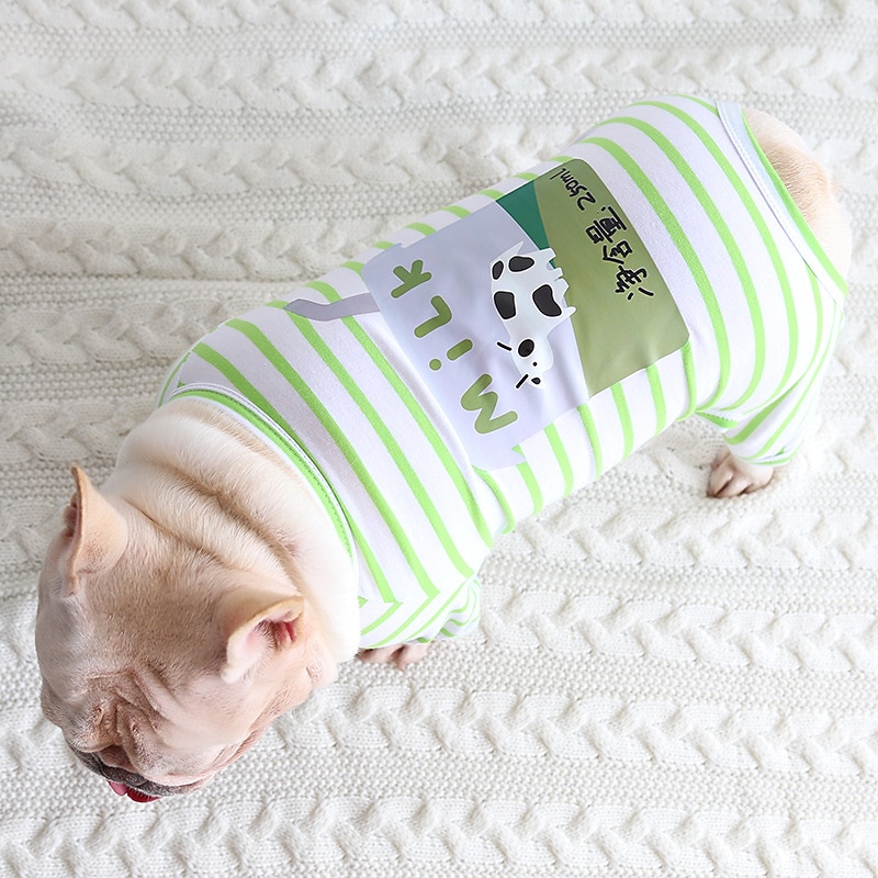 Dog Cat Pajamas Fashion Cute Winter Soft Washable Comfortable Indoor Casual Daily Dog Clothing for Bichon Frise Poodle Pomeranian Baby Pet Papillon3