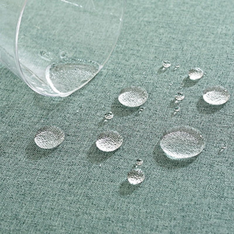 Rectangle Tablecloth Waterproof  Table Cloth Stain Resistant Table Cloth Wrinkle Free Fabric Washable Cotton Linen Table Cover for Dining Party Holiday Decor2