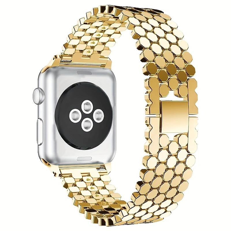 Compatible with Apple Watch band 38mm 40mm 41mm 42mm 44mm 45mm 49mm Glitter Women Men Alloy Strap Replacement Wristband for iwatch Ultra 2 Series 9 8 7 SE 6 5 4 3 2 13
