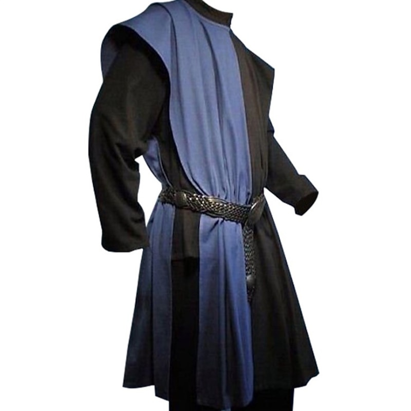 Warrior Knight Ritter Punk & Gothic Medieval Renaissance 17th Century Blouse / Shirt Men's Costume Vintage Cosplay Party Blouse