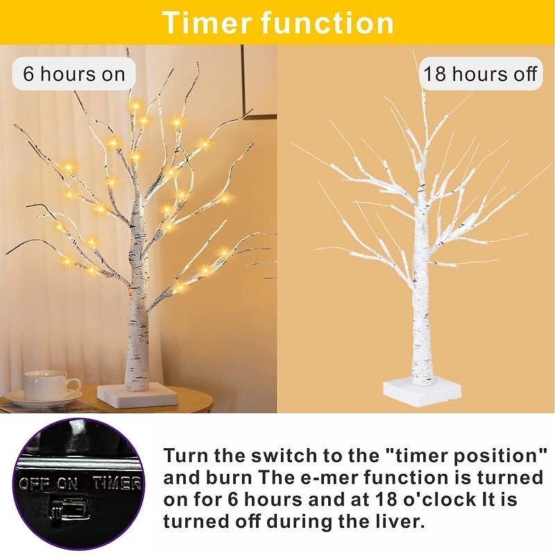 LED Birch Tree Lights, Simulated Decorative Table Lamps for Christmas, Home and Event Decor4