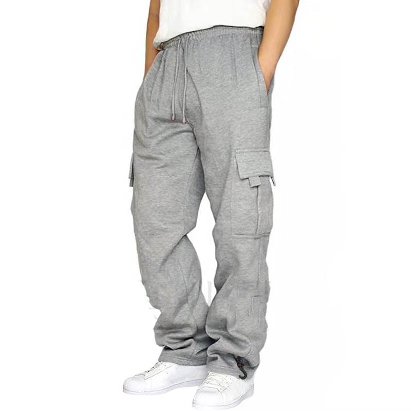 Men's Joggers Cargo Pants Bottoms Street Athleisure Summer Breathable Soft Sweat wicking Fitness Gym Workout Running Loose Fit Sportswear Activewear Solid Colored Dark Grey Black White4