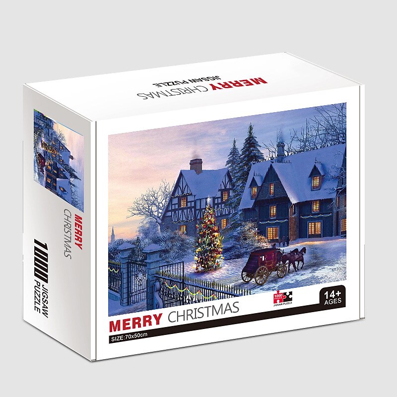 Christmas Theme Series Puzzle Wholesale Toys Children's Adult Paper Plane Puzzle 1000 Pieces for Christmas Gifts2