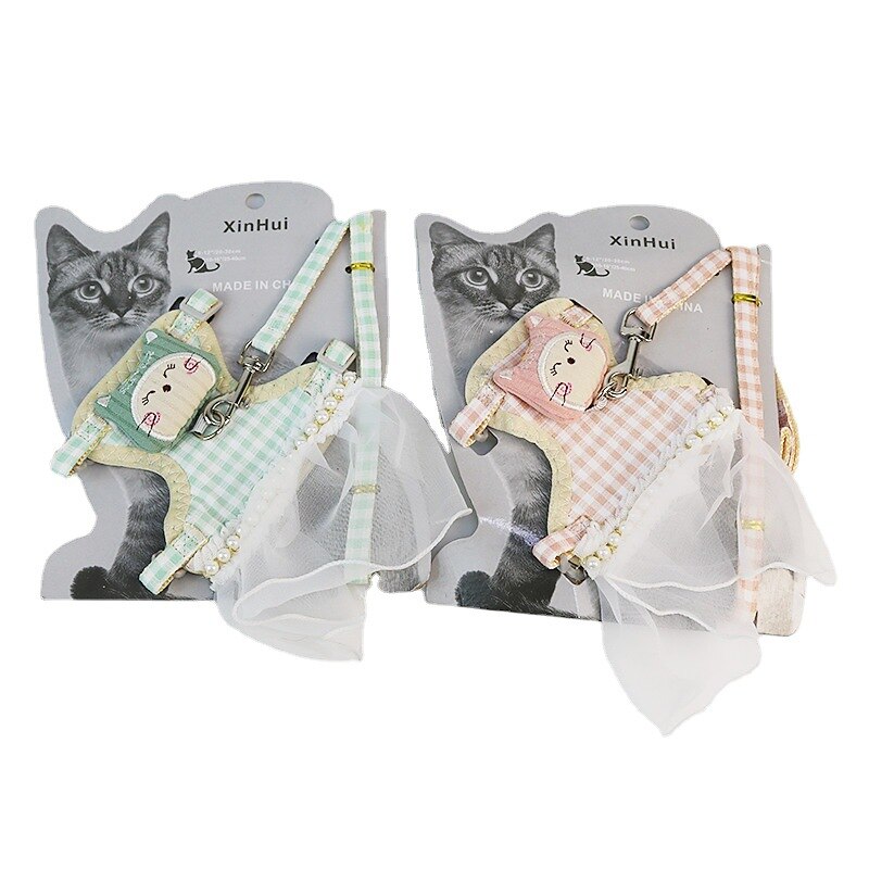 Dog leash Cute Puppy Teddy Chest Strap Cat Going for a Walk Cat Rope Cat Chain Dog Chain3