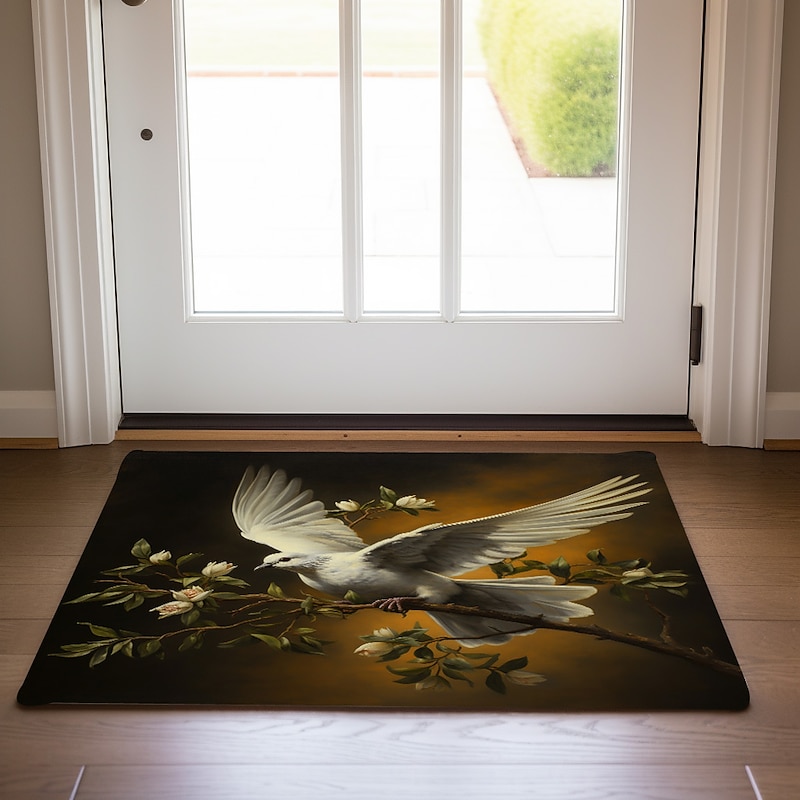 Peace Dove Doormat Floor Mats Washable Rugs Kitchen Mat Boho Non-Slip Oil Proof Rug Indoor Outdoor Mat Bedroom Decor Bathroom Mat Entrance Rug3