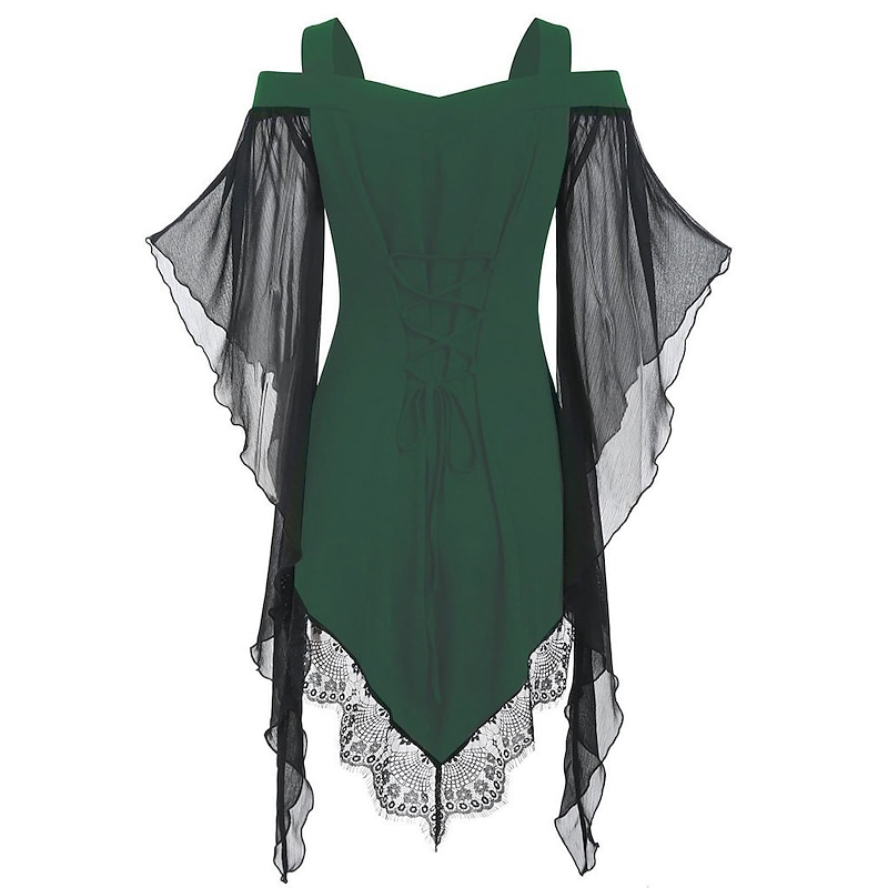 Retro Vintage Punk & Gothic Medieval Corset Masquerade Goth Girl Fancy Dress Women's Carnival Masquerade Party / Evening Adults' Corset4