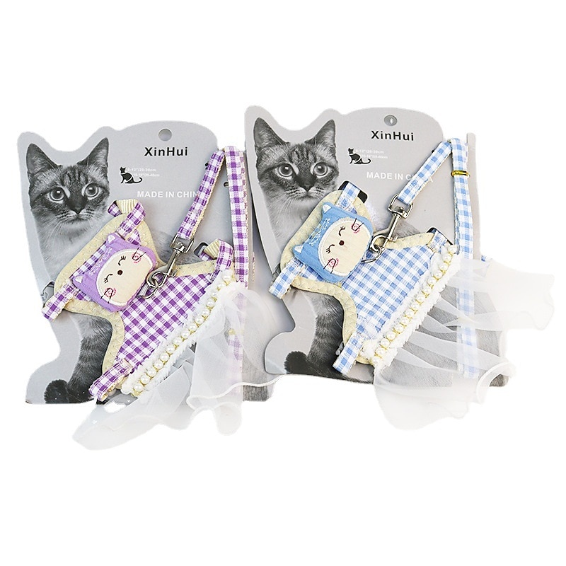 Dog leash Cute Puppy Teddy Chest Strap Cat Going for a Walk Cat Rope Cat Chain Dog Chain2