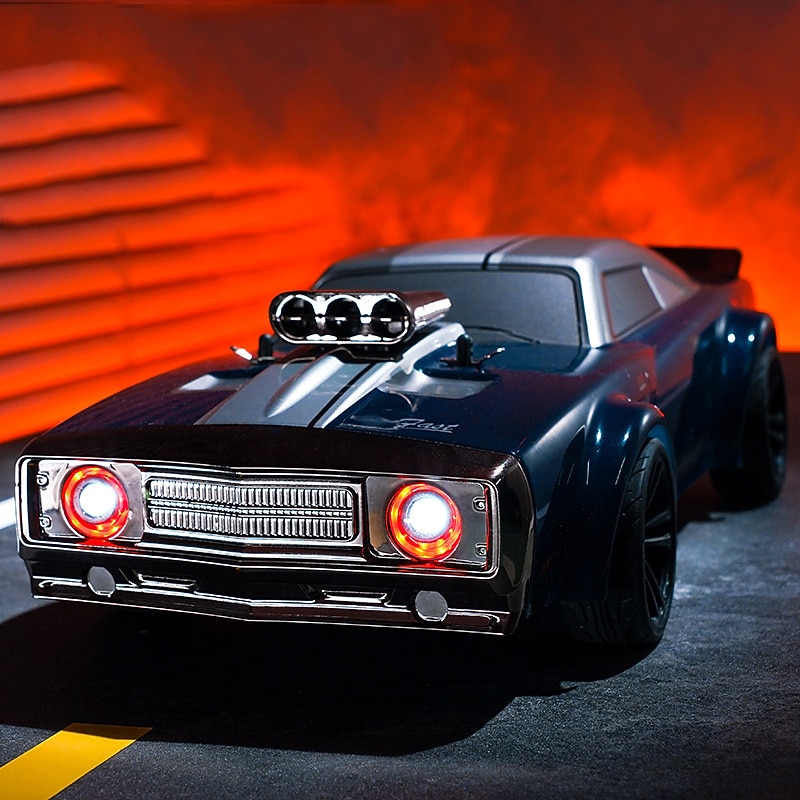 Full Scale Electric 4WD High Speed Muscle Drift Car Demon Eye RC Model Racing 38kmh2