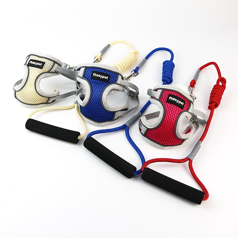 Vest Style Chest Strap Dog Traction Rope Reflective And Breathable Pet Traction Rope Cat Chest Strap Pet Supplies