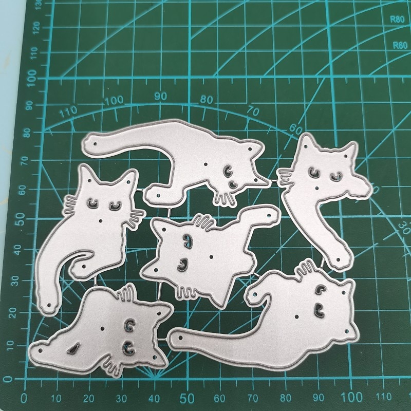 Create Beautiful Crafts with Metal Cat Cutting Dies - Perfect for Card Making, Scrapbooking, Stamping & More!3
