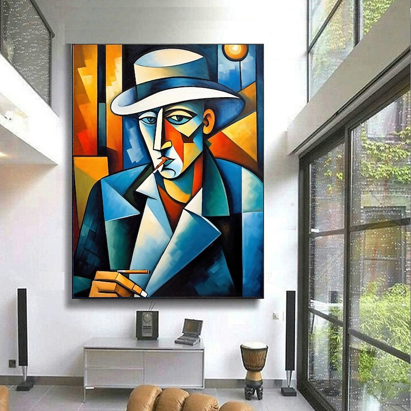 Handmate Oil PaintingCanvasWall Art DecorationAbstract Knife Painting Picasso Style Charactersfor Home Decor Rolled Frameless Unstretched Painting 8